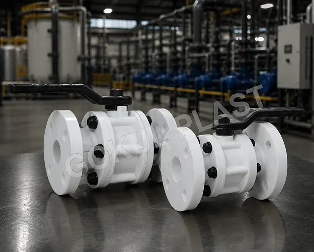 PP Ball Valves Flange End