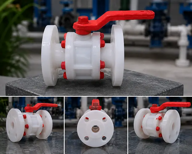 PVDF Flange end Ball Valve